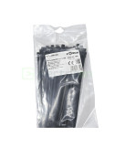 Fașete - coliere plastic - 200x4.7 mm - pachet 100 bucăți - negru - exterior - Forch - 3750 47 195