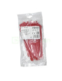 Fașete - coliere plastic - 150x3.6 mm - pachet 100 bucăți - roșu - interior - Forch - 3750 36 150 1