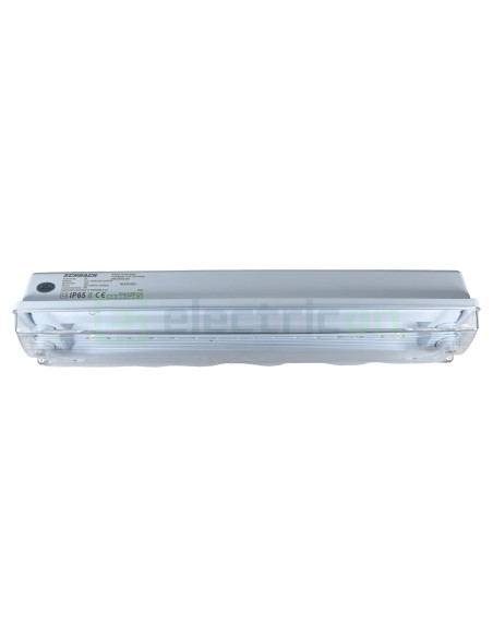Corp iluminat de siguranta (tip EXIT) K5, LED, 3W 230VAC 3h 130Lm, IP65, baterie LiFePO4, cu indicator, Schrack, NLK5U403