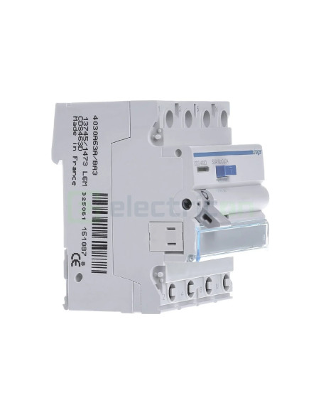 Intreruptor RCCB 63A 30mA Hager 3P+N