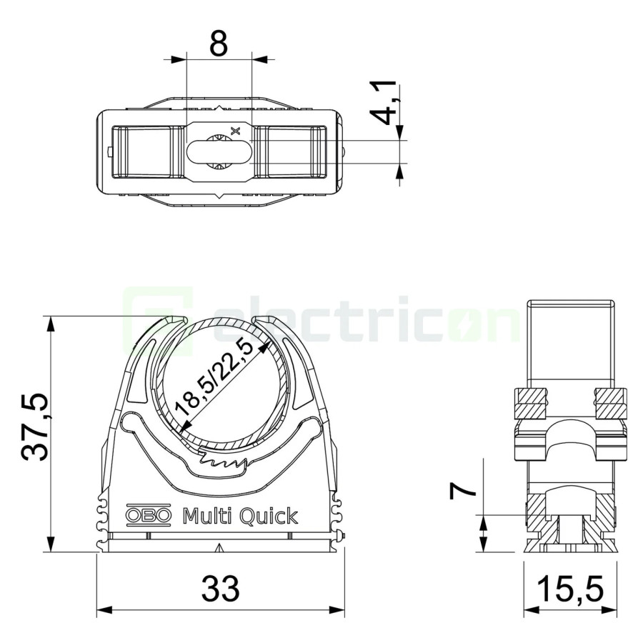 Clema Multi-Quick, 18.5-22.5 mm - Electricon.ro