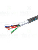 Cablu rețea - internet tip Cat 5e FTP 0.20 mm² PVC gri rolă - TED Electric TED002396