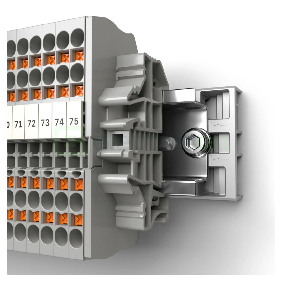 Clemă de derivație Adaptor montare sina DIN, RAILFIX 35/7,5 – montaj rapid și sigur în aplicații electrice diverse