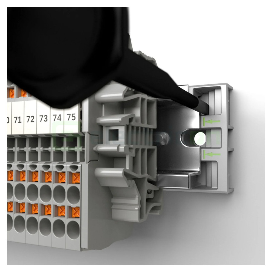 Clemă de derivație Adaptor montare sina DIN, RAILFIX 35/15 – montaj rapid și sigur în aplicații electrice diverse