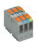 Clema conexiuni - Bloc de distribuție - PTFIX 3x25 (L-N-PE) pe șină DIN - Phoenix Contact 1300612