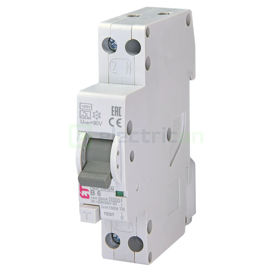 Siguranta RCBO 6A/30mA ETI - 002175141