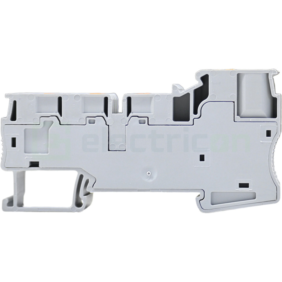 Clemă de derivație Clema distributie, 11 conexiuni, gri – montaj rapid și sigur în aplicații electrice diverse