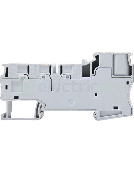 Clemă de derivație Clema distributie, 11 conexiuni, gri – montaj rapid și sigur în aplicații electrice diverse