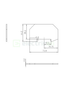 Clemă șir Element terminal pentru cleme sir gama XTV 6, gri, grosime 2mm, APT-XTV 6, Phoenix Contact,1329523 – montaj rapid și s 2