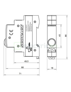 Lampă semnalizare tensiune LED monofazic 2