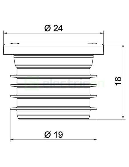 Dop de etanșare, M25, ZA 25-VS, OBO Bettermann, 2003738- Electricon.ro