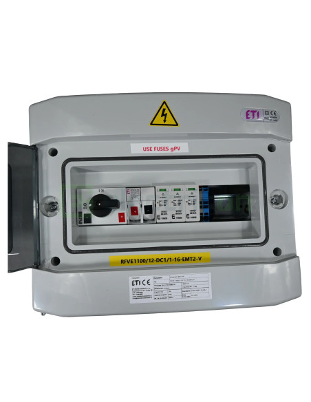 Tablou distributie PV 1100/12-DC1/1-16-EMT2-V, cu 1 string, ETI, 001107099 - Electricon.ro
