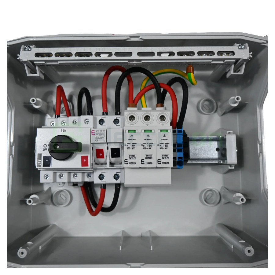 Tablou distributie PV 1100/12-DC1/1-16-EMT2-V, cu 1 string, ETI, 001107099 - Electricon.ro