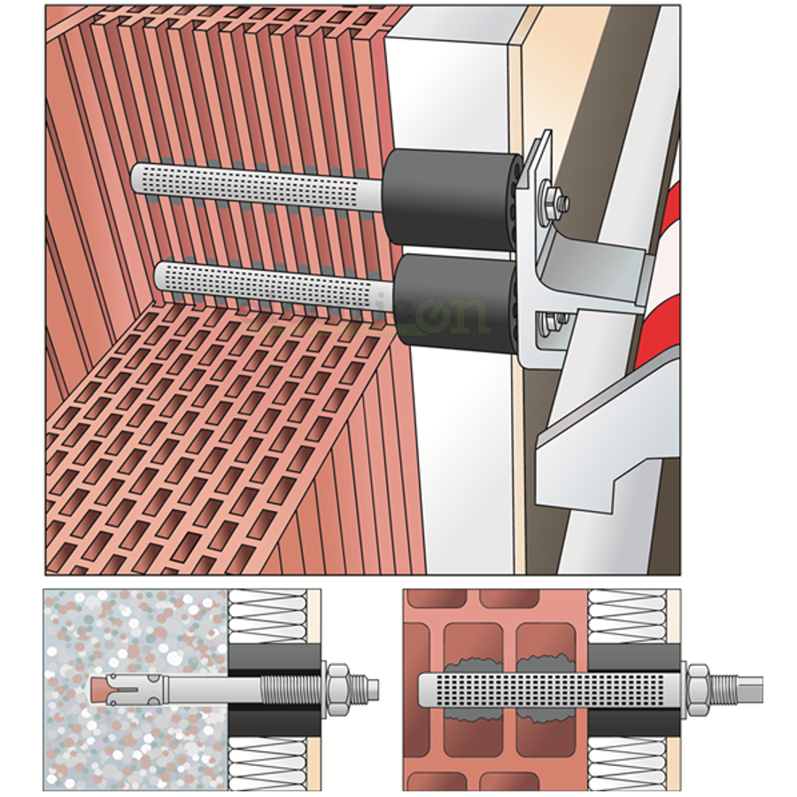 Manson distantor pentru montaj, 100 mm