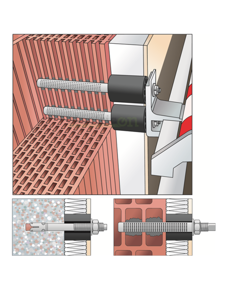 Manson distantor pentru montaj, 100 mm