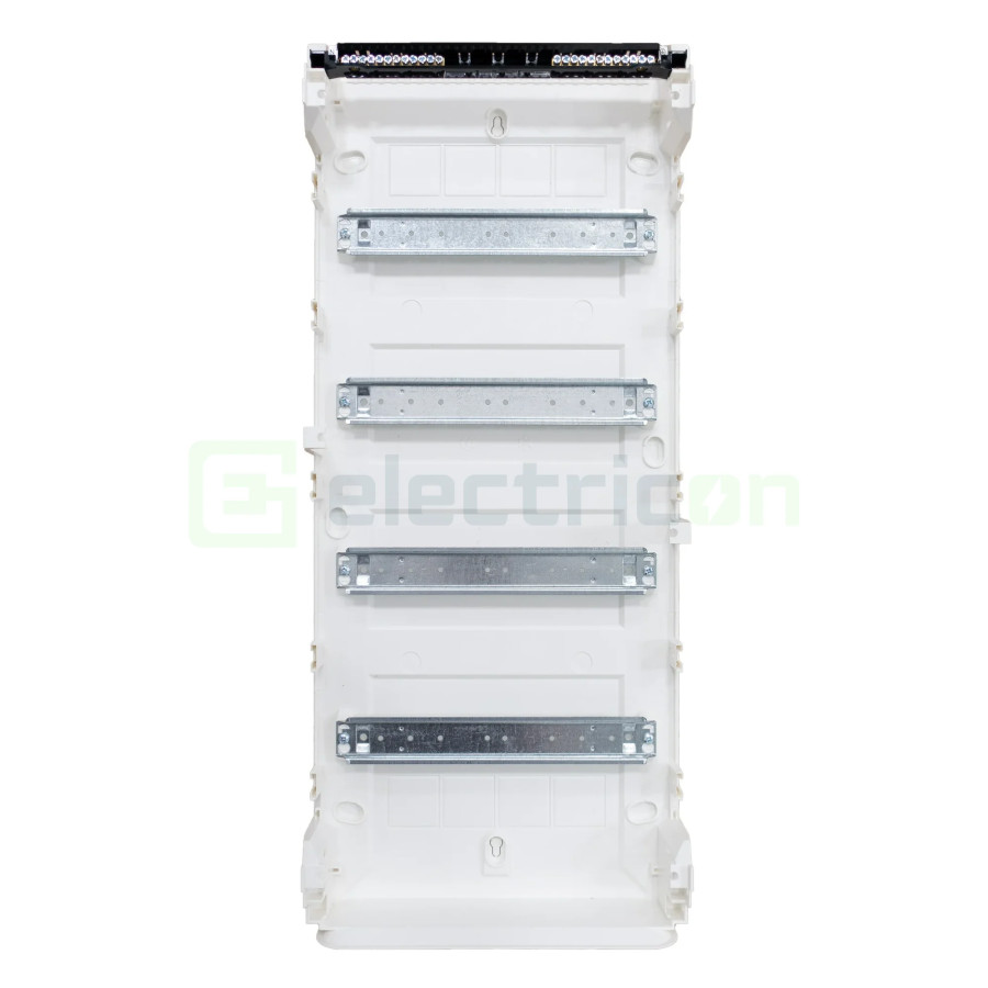 Tablou aparent, 48 module, 4x12, usa alba, IP40, Hager, Golf, VS412PD - Electricon.ro