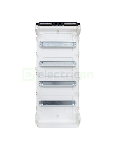 Tablou aparent, 48 module, 4x12, usa alba, IP40, Hager, Golf, VS412PD - Electricon.ro