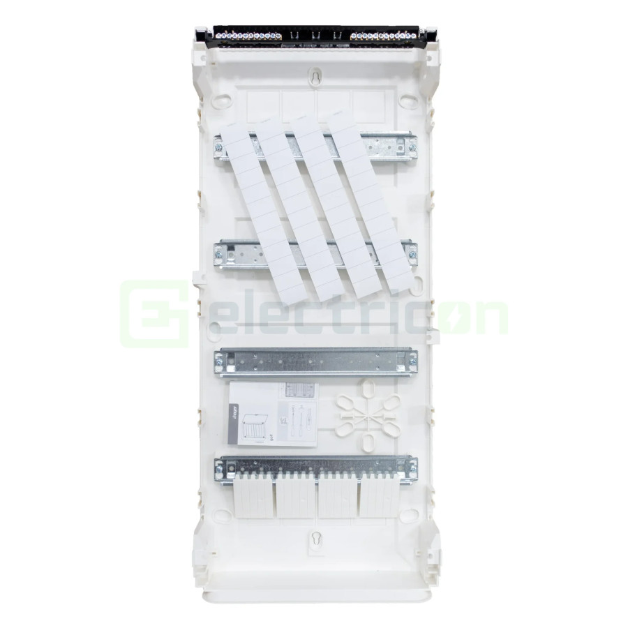 Tablou aparent, 48 module, 4x12, usa alba, IP40, Hager, Golf, VS412PD - Electricon.ro