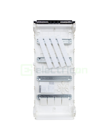 Tablou aparent, 48 module, 4x12, usa alba, IP40, Hager, Golf, VS412PD - Electricon.ro