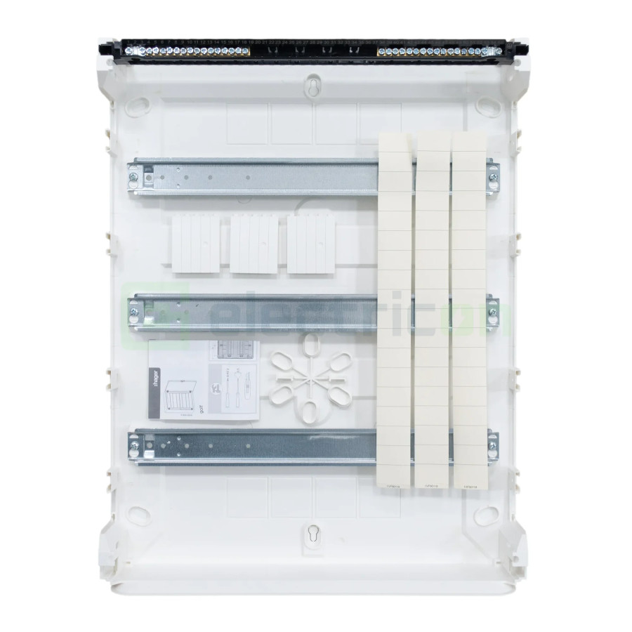 Tablou aparent, 54 module, 3x18, usa alba, IP40, Hager, Golf, VS318PD - Electricon.ro