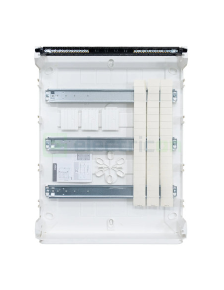 Tablou aparent, 54 module, 3x18, usa alba, IP40, Hager, Golf, VS318PD - Electricon.ro