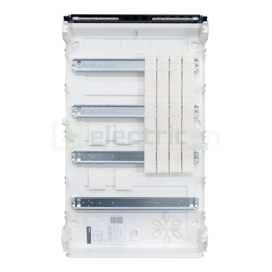 Tablou aparent, 72 module, 4x18, usa alba, IP40, Hager, Golf, VS418PD - Electricon.ro