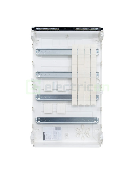 Tablou aparent, 72 module, 4x18, usa alba, IP40, Hager, Golf, VS418PD - Electricon.ro