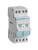 Inversor - Comutator rețea-generator - punct comun inferior 3 poziții (1-0-2) 2P 2M 16A 230V Hager SFB216