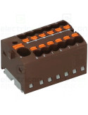Clema conexiuni - Bloc de distribuție - PTFIX 4/12x15 pe șină DIN maro - Phoenix Contact 1046964