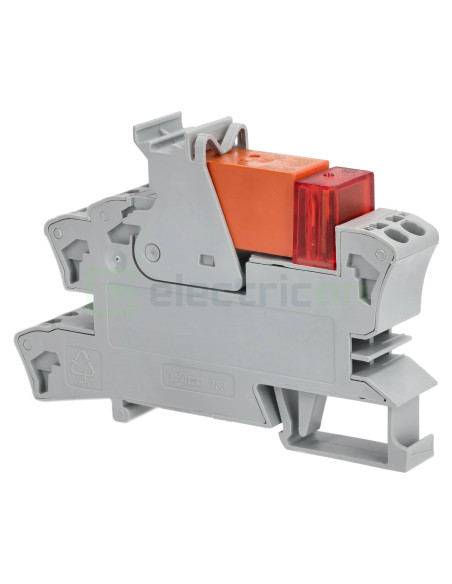 Modul releu Wago, gama 788, bobină de 230V, 1 contact, SPDT, 16A, indicator roșu, Wago, 788-508