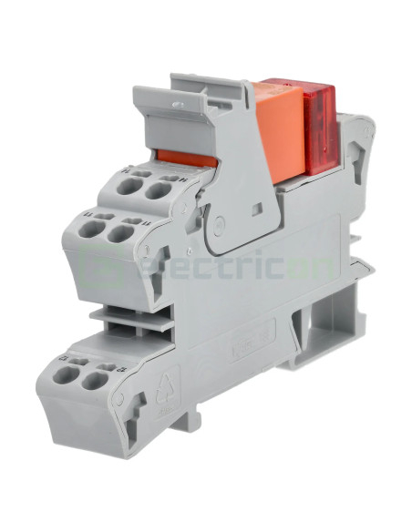 Modul releu Wago, gama 788, bobină de 230V, 1 contact, SPDT, 16A, indicator roșu, Wago, 788-508
