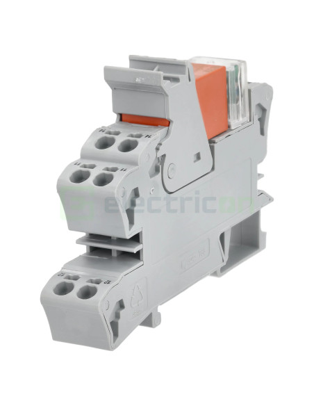 Modul releu Wago, gama 788, bobină de 12V, 1 contact, SPDT, 16A, indicator roșu, Wago, 788-303