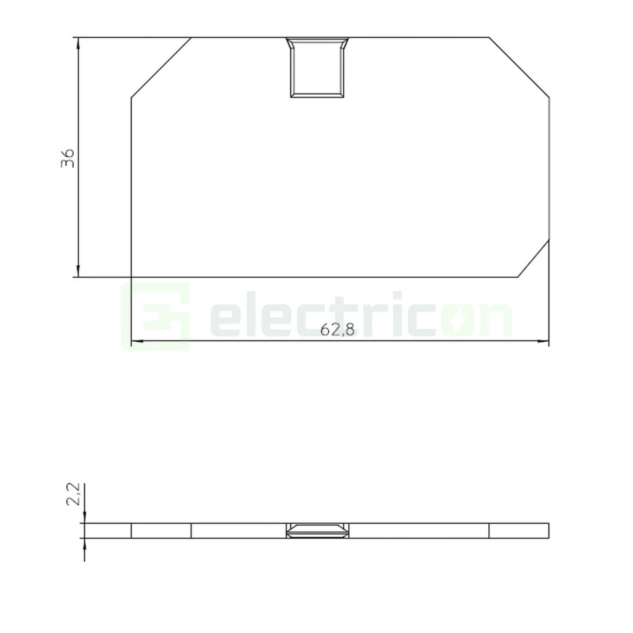 Clemă șir Element terminal pentru cleme sir gama XTV 6, gri, grosime 2,2mm, D-XTV 6, Phoenix Contact,1329515 – montaj rapid și s