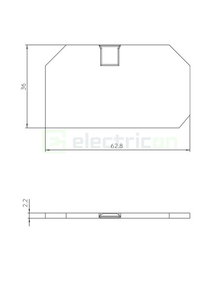 Clemă șir Element terminal pentru cleme sir gama XTV 6, gri, grosime 2,2mm, D-XTV 6, Phoenix Contact,1329515 – montaj rapid și s