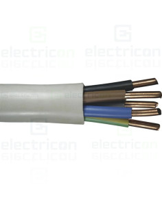 Cablu electric monofilar rigid, (N)YM-J 5x6 mm², gri deschis - Electricon.ro
