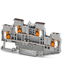 Clema șir 2 etaje cu buton 4 conexiuni max. 2.5 mm² gri XTTB 2.5-PV - Phoenix Contact 1453890