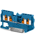 Clema șir cu buton 4 conexiuni max. 2.5 mm² albastru XT 2.5-QUATTRO-BU - Phoenix Contact 1343130