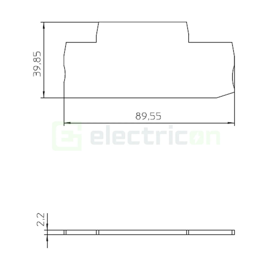 Clemă șir Element terminal pentru cleme sir gama XTTB 2,5, gri, D-XTTB 2,5, Phoenix Contact,1453880 – montaj rapid și sigur în a
