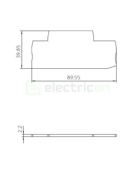 Clemă șir Element terminal pentru cleme sir gama XTTB 2,5, gri, D-XTTB 2,5, Phoenix Contact,1453880 – montaj rapid și sigur în a