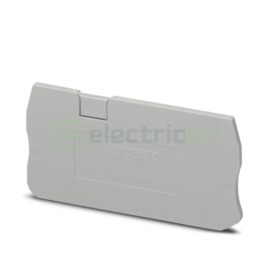 Clemă șir Element terminal pentru cleme sir gama PT 2,5 TWIN, gri, D-ST 2,5 TWIN, Phoenix Contact,3030488 – montaj rapid și sigu