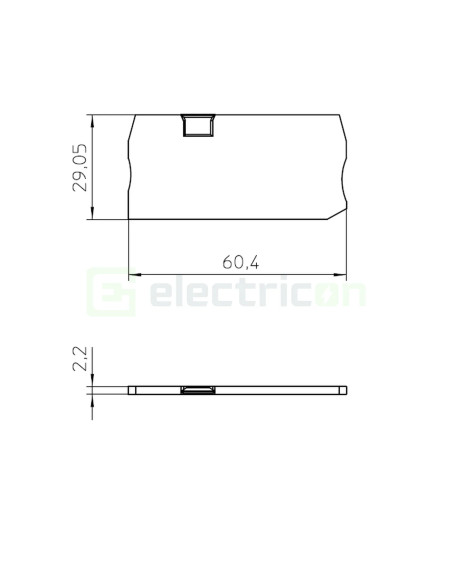 Clemă șir Element terminal pentru cleme sir gama PT 2,5 TWIN, gri, D-ST 2,5 TWIN, Phoenix Contact,3030488 – montaj rapid și sigu