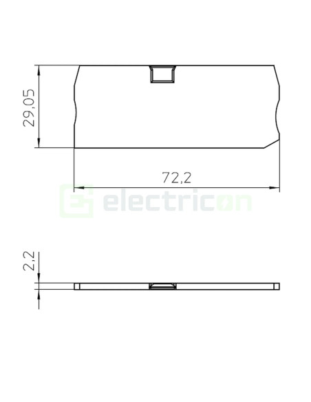 Clemă șir Element terminal pentru cleme sir gama PT 2,5 QUATTRO, gri, D-ST 2,5 QUATTRO, Phoenix Contact,3030514 – montaj rapid ș