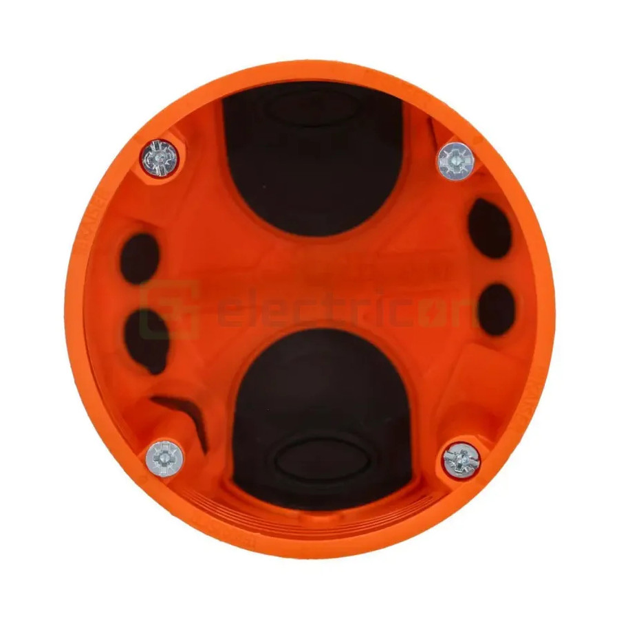 Doza aparataj pentru rigips, ermetica, portocaliu, Ø 68 mm, O-range ECON 63, Kaiser, 9263-22