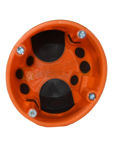 Doza aparataj pentru rigips, ermetica, portocaliu, Ø 68 mm, O-range ECON 64, Kaiser, 9264-22