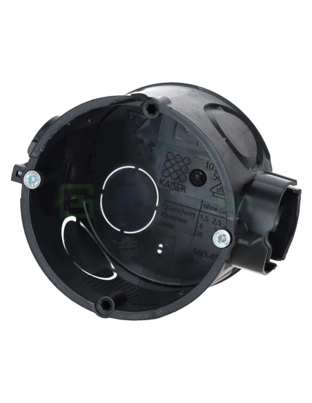 Doza aparataj, sub tencuială, Ø 60 mm, cu șuruburi, UP Plus pentru tuburi M20/M25, Kaiser, 1056-04