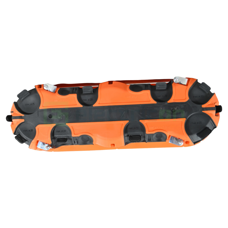 Doza tripla aparataj pentru rigips, ermetica, portocaliu, Ø 3x 68 mm, O-range ECON 3, Kaiser, 9253-22