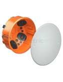 Doză aparataj - rigips, Ø120 mm, O-range ECON, etanșă (portocalie) - Kaiser 9273-92