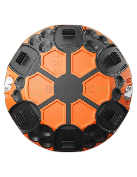 Doza aparataj pentru rigips, ermetica, portocaliu, Ø 120 mm, O-range ECON , Kaiser, 9273-92