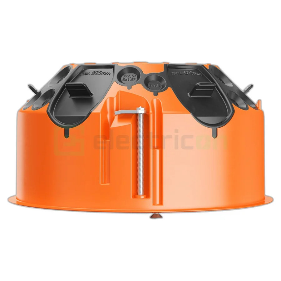 Doza aparataj pentru rigips, ermetica, portocaliu, Ø 120 mm, O-range ECON , Kaiser, 9273-92