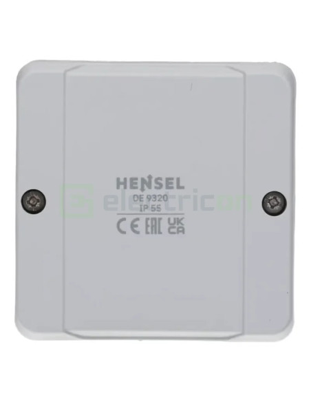 Doză ramificație - Cutie conexiuni - 88x88x50mm montaj aparent IP55 - Hensel DE9320